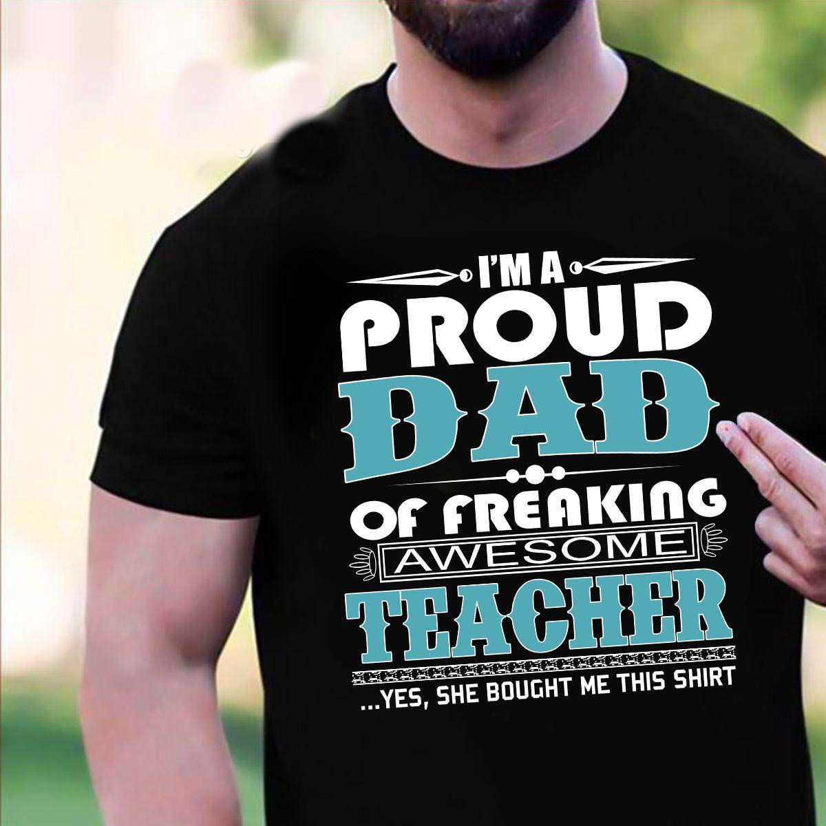 Im A Proud Dad Of Freaking Awesome Tea, S, S, Longsleeve T Shirt