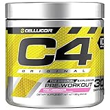 Cellucor C4 Original Pre Workout Powder Energy Drink w/ Creatine, Nitric Oxide & Beta Alanine, Pink Lemonade, 30 Servings, 6.9 Ounce, Pack of 1
