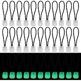 WEBEEDY 50 PCS Luminous Zipper Pull Square Zipper Charms Replacement Glow in The Dark Zippers Pulls Detachable Zippers Extension Repair for Handbag,Purse,Clothes Outdoor Camping Tool,1.97 Inch