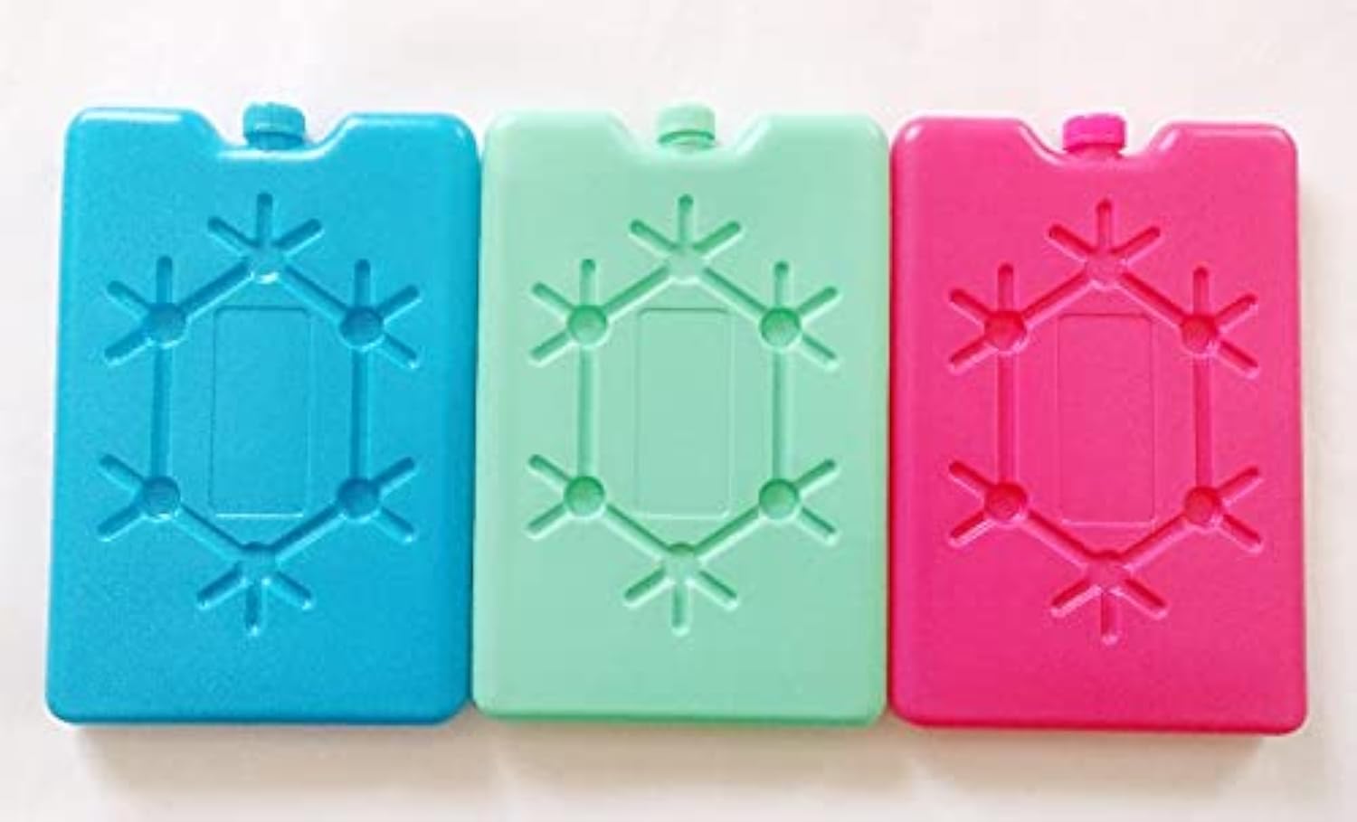 Ice Pack Bricks Freezer Blocks | Reusable | For Cooler Bag Box Travel Picnic Camping Lunch Box(Any Random Color) (Pack of 3)