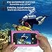 MARCHWAY Universal Waterproof Case 2 Pack, Cellphone Dry Bag Pouch with Touch Screen for iPhone Xs Max/XR/X/8/8P/7/7P Galaxy S10 Plus/S10e/S9/Note 9 Any Phone Up to 7 Inch (Black+Magenta)