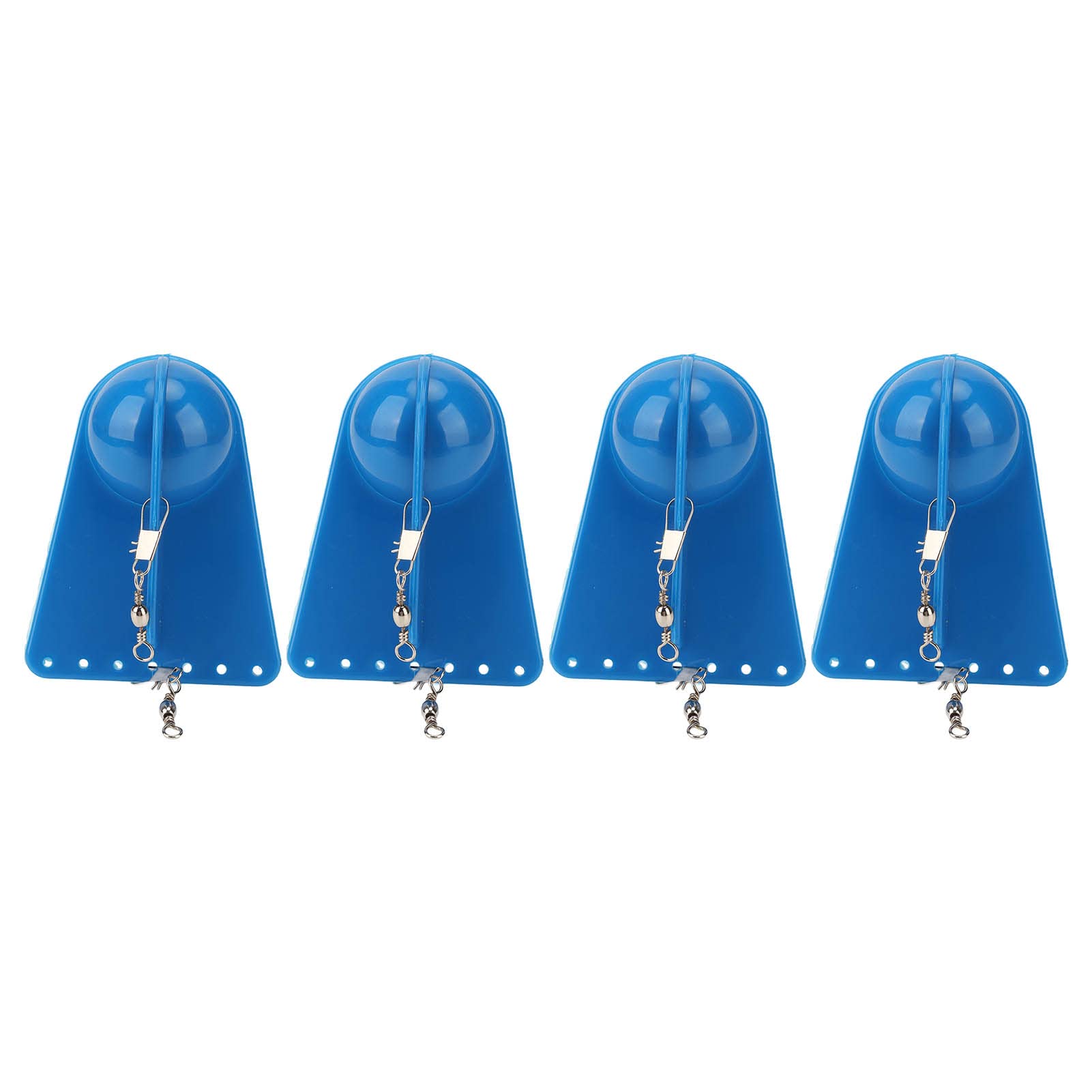 HERCHR 4Pcs Fishing Trolling Diving Board, Plastic Round Belly Bait Fishing Diving Board Tool for Boat Fishing Deep Sea Fishing
