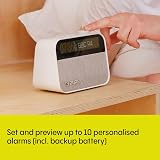 Pure Moment Bedside Office Alarm Clock DAB+ FM Bluetooth Sleep Sounds White view 6