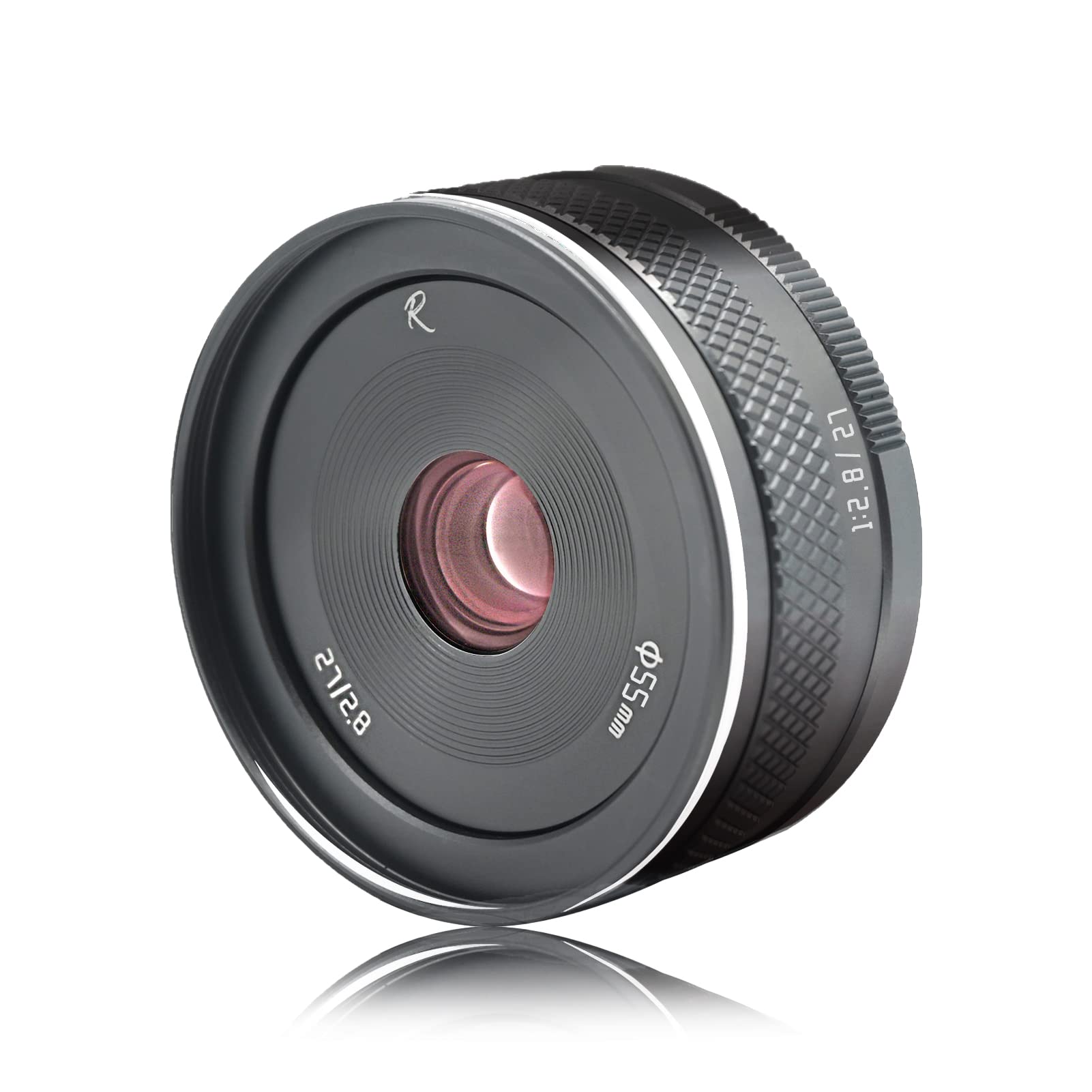 AstrHori 27mm F2.8 II Large Aperture Lens APS-C Manual Lens Compatible with Canon EF-M Mount Mirrorless Camera M,M2,M3,M5,M6,M10,M100,M50,M50II,etc(Grey)