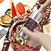 Salt and Pepper Grinder - Warmhoming Stainless Steel Pepper Mill Salt Mill - Granule Size Adjustable Pepper Grinder Salt Grinder