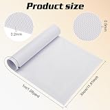 BENECREAT Fursuit Eye Mesh 100x30cm White PVC Sublimated Net 0.5mm Printable view 2