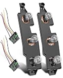 AUGREX 2 Set Tail Light Circuit Board w/Harness Pigtail Connector Fit for Chevy Gmc C1500 C2500 C3500 K1500 K2500 K3500 Pickup Suburban 1988-2000 Yukon 1992-1999 Blazer 1992-1994 Tahoe 1995-2000