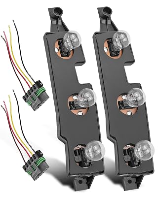 AUGREX 2 Set Tail Light Circuit Board w/Harness Pigtail Connector Fit for Chevy Gmc C1500 C2500 C3500 K1500 K2500 K3500 Pickup Suburban 1988-2000 Yukon 1992-1999 Blazer 1992-1994 Tahoe 1995-2000