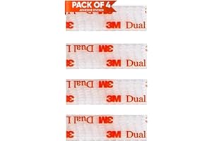 UPPER BOUND EZ Pass IPass SunPass Fastlane Mounting Strips Kit Includes Four (4) 1-1/2" pcs (2 Sets) 3M Reclosable Fasteners
