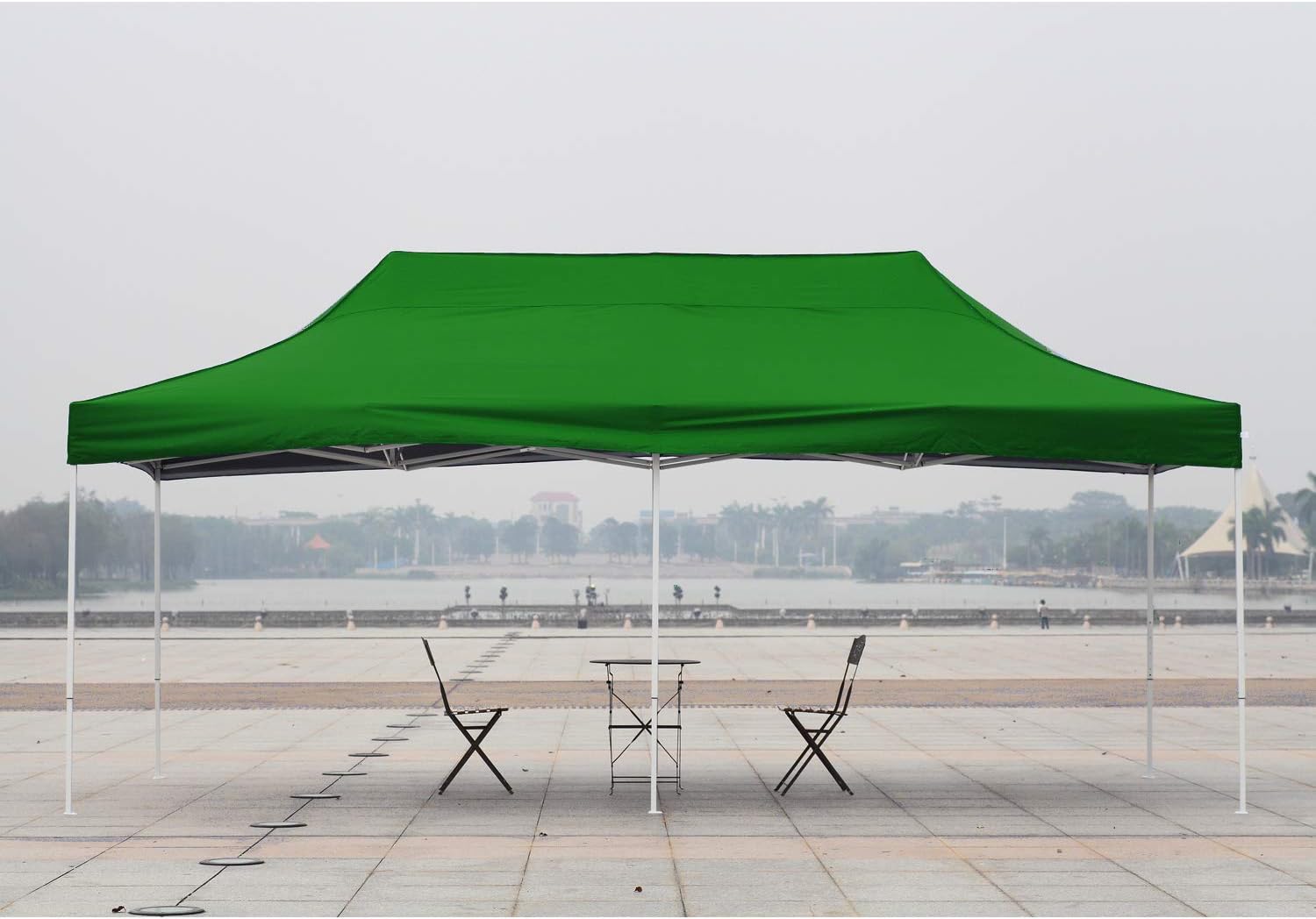 AMERICAN PHOENIX Canopy Tent 10x20 Easy Pop Up Instant Portable Event Commercial Fair Shelter Wedding Party Tent (Green, 10x20)