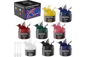 OSBANG 8 Colors Pigment Pastes for Epoxy Resin, 1.76oz/50g Epoxy Resin Color Pigment, Opaque Resin Dye, Resin Pigment for Epoxy Art Making