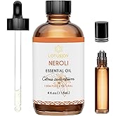 Neroli Essential Oil Organic for Skin Diffuser Room Spray, 100% Pure Bitter Orange Blossom Essential Oil Neroli 4 Oz