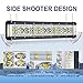 Side Shooter LED Light Bar, Auto Power Plus 15'' 250W Quad Row Off Road Led Bar Driving Lights Spot Flood Combo Fog Lights Waterproof Led Work Lights for Trucks ATV Motorcycle Boat