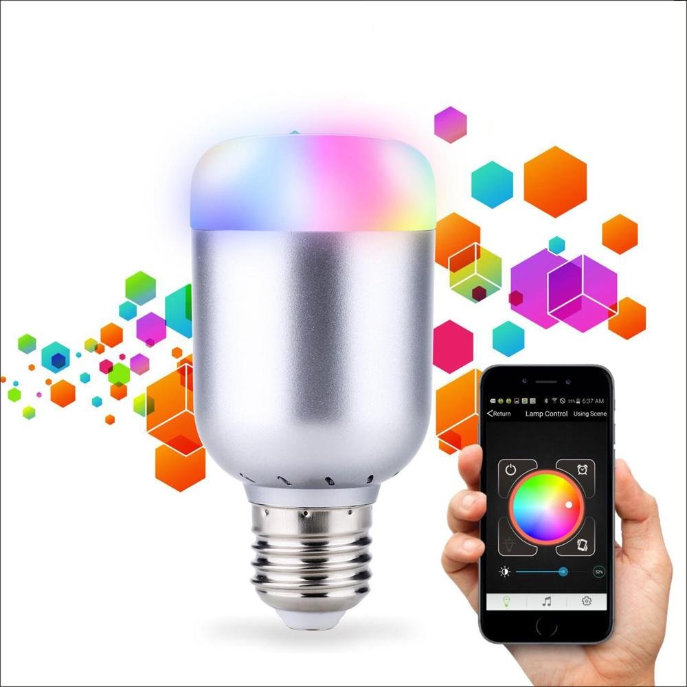 NOVAGO® Bombilla de ambiente LED Bluetooth  Bombilla inteligente gérer vos francesa