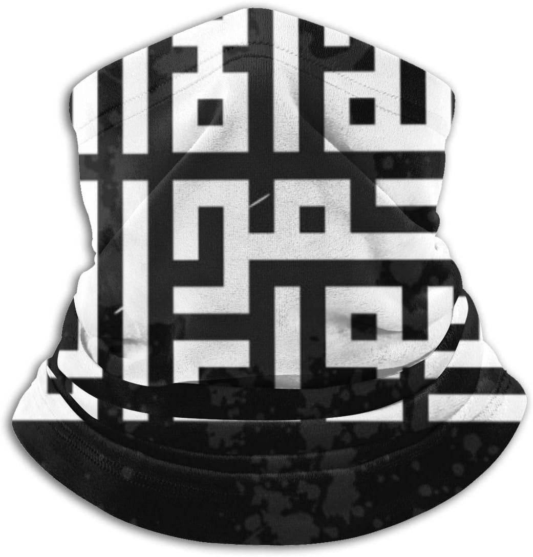 Arabic Calligraphy Kufi Headband,Tube Scarf,Balaclava,Gaiter,Bandana