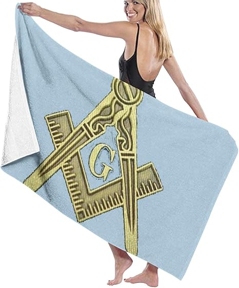Amazon フリーメーソンのシンボル バスタオル ビーチタオル ビーチマット 柔らか シャワー タオル 吸水 速乾 水泳 タオル 特大きい バスタオル ホーム キッチン オンライン通販