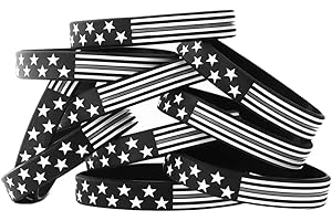 SayitBands Twenty Flag Thin Gray Line Bracelets