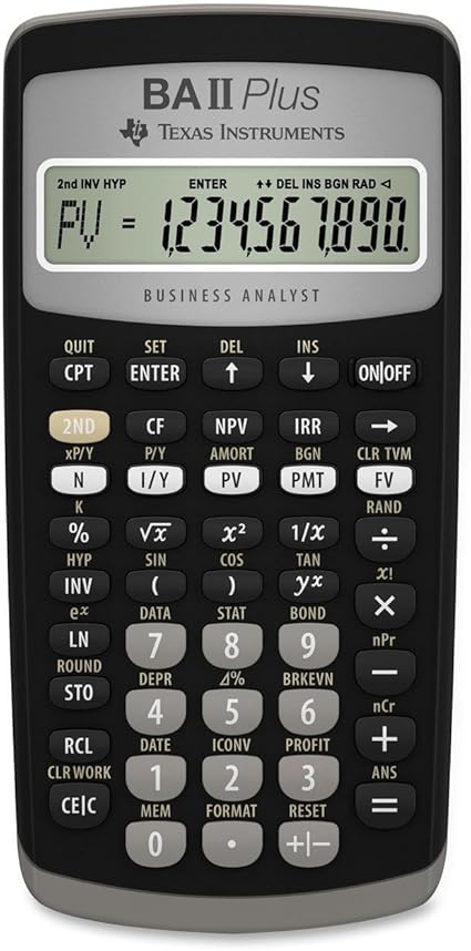 Suneducationgroup.com Business, Office & Industrial Calculators Texas  Instruments Iibapl/Tbl/3E2 Advanced Financial Calculator Baii Plus 1
