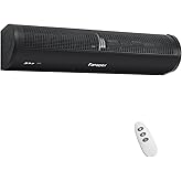 Fanspex 36" Wall Mounted Air Curtain, 2-Speed Commercial Over Door Fan for Home Garage Shop Restaurant, 120W Low Consumption with Magnetic Door Switch (Black)