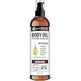 pureSCRUBS Ultra Moisturizing Sandalwood Body Oil Spray For Dry Skin, Massage, Cuticles & More, Organic Blend of Jojoba, Argan, Coconut, Sweet Almond & Avocado Oils Enriched with Vitamin E, Lg 4oz