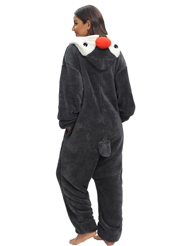 Pyjama Onesie Adulte Animal - Flanelle Douce - Cosplay Halloween Carnaval - Taille L - Licorne, Panda