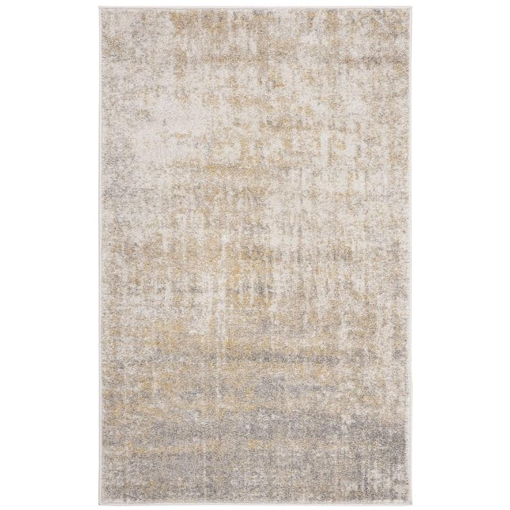 SAFAVIEH Modern Rug for Living Room, Dining Room, Bedroom - Adirondack Collection, Short Pile, in CREME;Gold, 91 X 152 cm — image 1