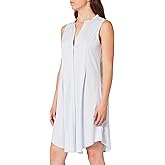 Hanro Women's Cotton Deluxe Button Front Tank Gown
