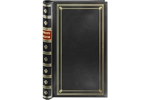 PIONEER PHOTO ALBUMS Spiral Bound Photo Album 300 Bi-Directional Memo Pockets Hold 4x6 Photos, Black