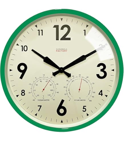 Amazon.com : Cloudnola Indoor Outdoor Waterproof Metal Wall Clock