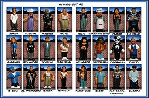 Homies Series 3 set of 24 figures!! Approx 1.5 inches tall, Loose set!