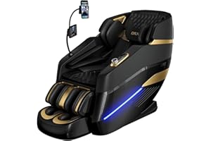DR.HIUMI Massage Chair Full Body,Zero Gravity 3D SL-Track Shiatsu Massage Recliner Chair Built-in Heat System Airbag Massage with Body Scan, Deep Yoga Stretch, Calfrest Extension And Foot And Back massage