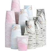 Huifany 300 Pack 5 oz Paper Cups, Disposable Bathroom Cups, Colorful Mouthwash Cups, Small Disposable Paper Cups, Mini Cup for Party, Picnic, BBQ, Travel and Event