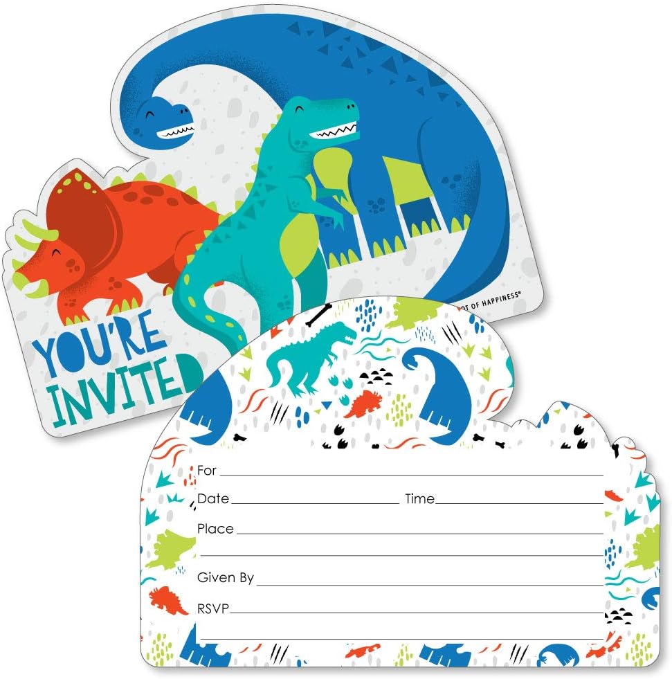 Dinosaur Birthday Party Invitation Template from images-na.ssl-images-amazon.com