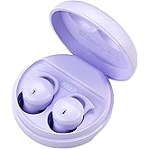 PIEGRICDIAT Invisible Sleep Headphones, Sleep Earbuds for Side Sleepers, Mini Noise Blocking Sleep Earphones, Bluetooth 5.3 Wireless Earbuds for Sleeping, Working, Purple