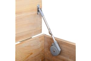 Morinbo Lid Stay 105 Degree Open with Soft Close, Lid Support for Toy Box and Upward Top-Opening Flap Doors, Easy to Install (Pack of 1)