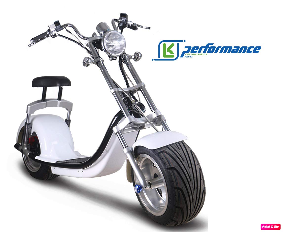 LK Performance Electric Scooter Fatboy Harley Style 1200W, 20AH Battery