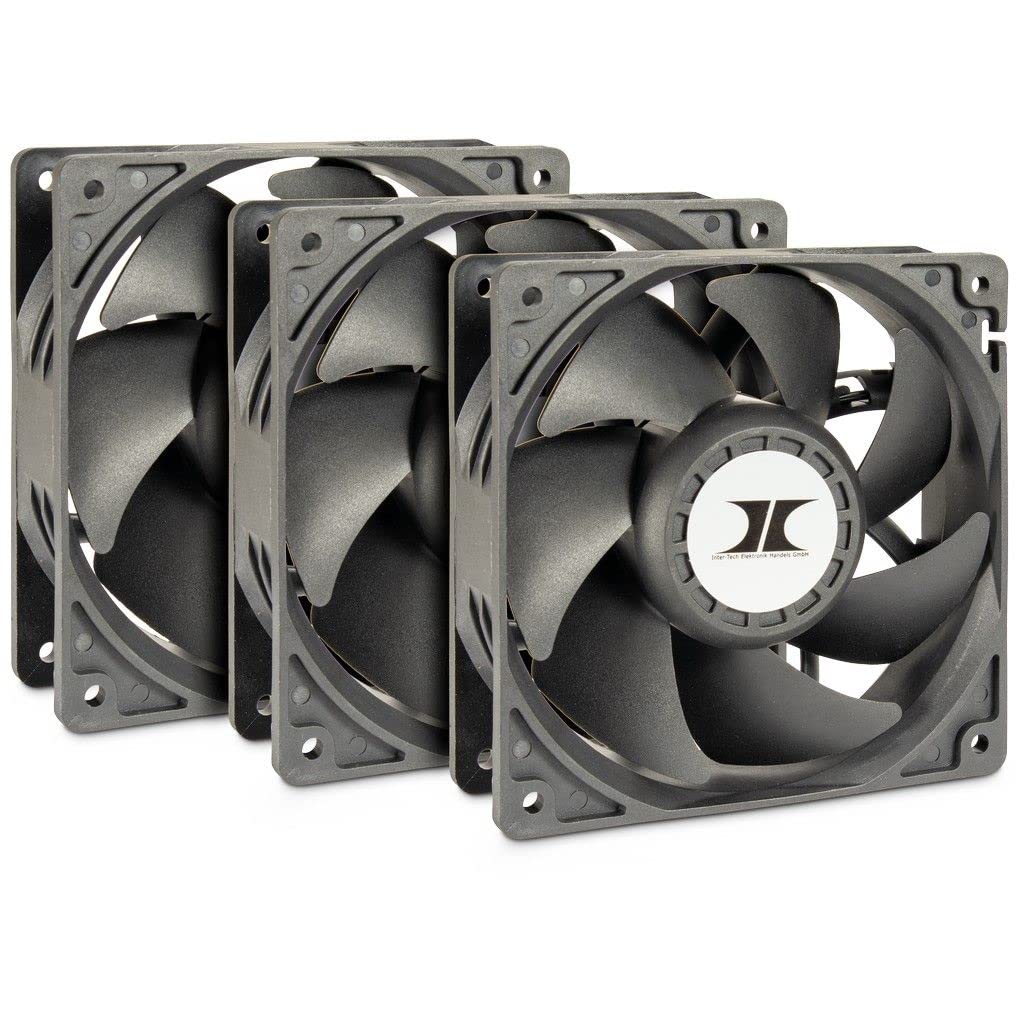 Inter-Tech Fan 120 x 120 x 38 IPC Fan Set 3 x Fans 120 mm