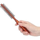Round Styling Hair Brush, Quiff Roll Circle Hairbrush Small Wood Curling Roller Hair Brush Unisex for Blow Drying Home Use