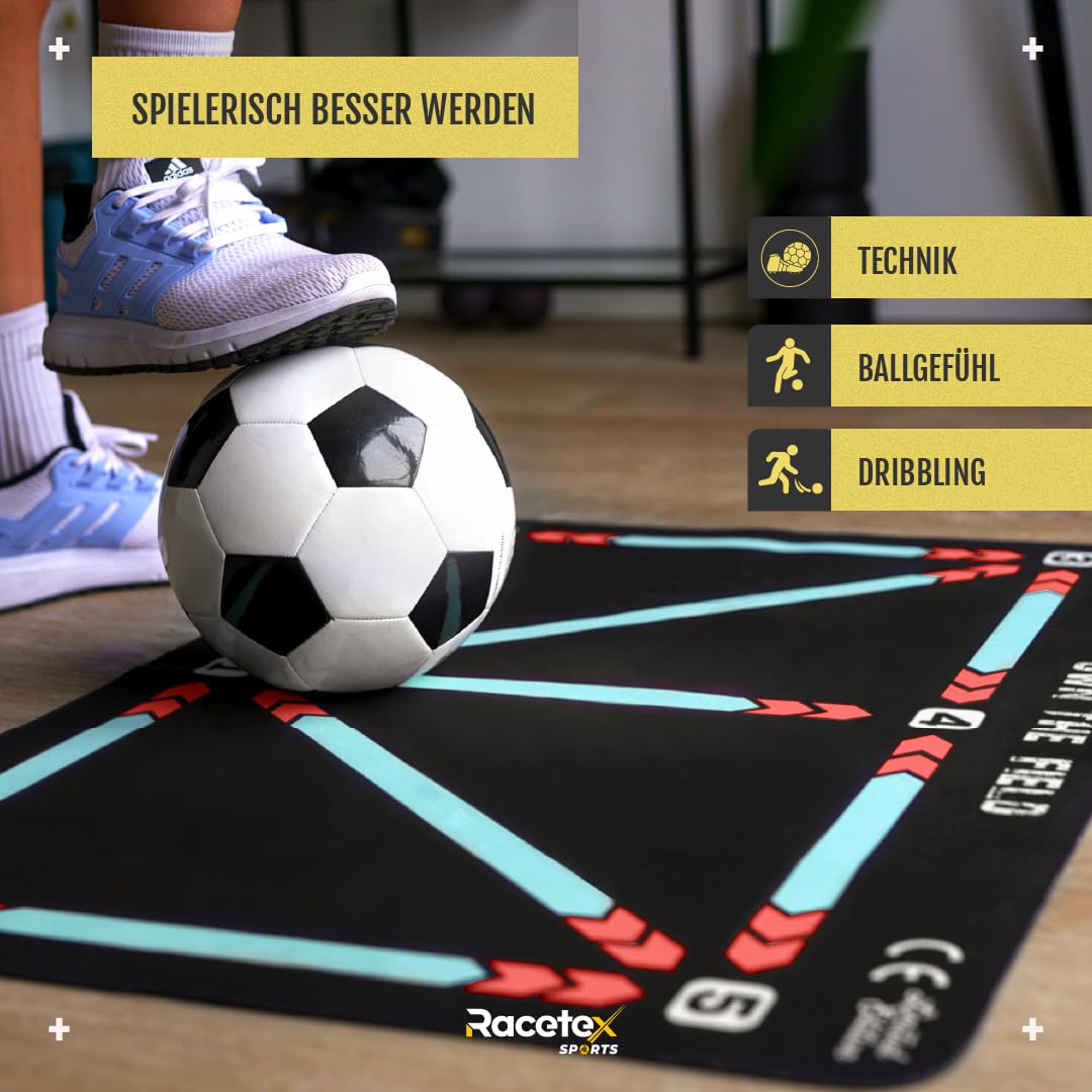 Racetex Fussballmatte Training Kinder 60x90 cm/Perfekt für Fußball Training 3