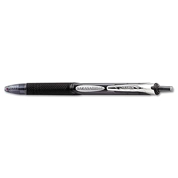 Zebra Pen Sarasa Se Gel Pen Medium Pen Point Type 07 Mm Pen Point Size Black Ink Clear Barrel 12 Dozen