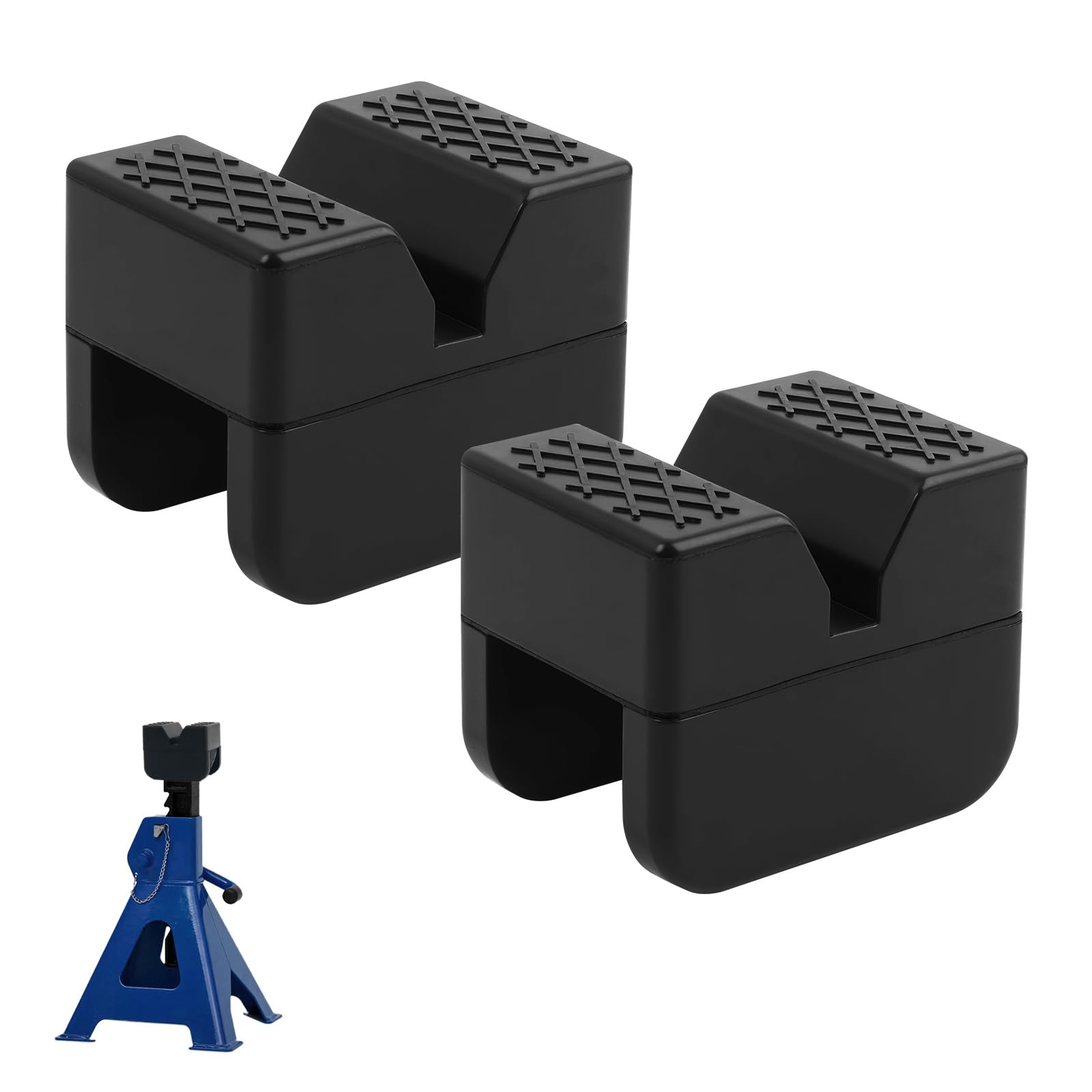 Photo 1 of 2PCS Pinch Weld Jack Pad,Thickened Rubber Jack Stand Pads for Lifting Points Cushioning and Non-Slipping,Universal Pinch Weld Jacks Adapter with Load-Bearing Range of 2 to 4 Ton
