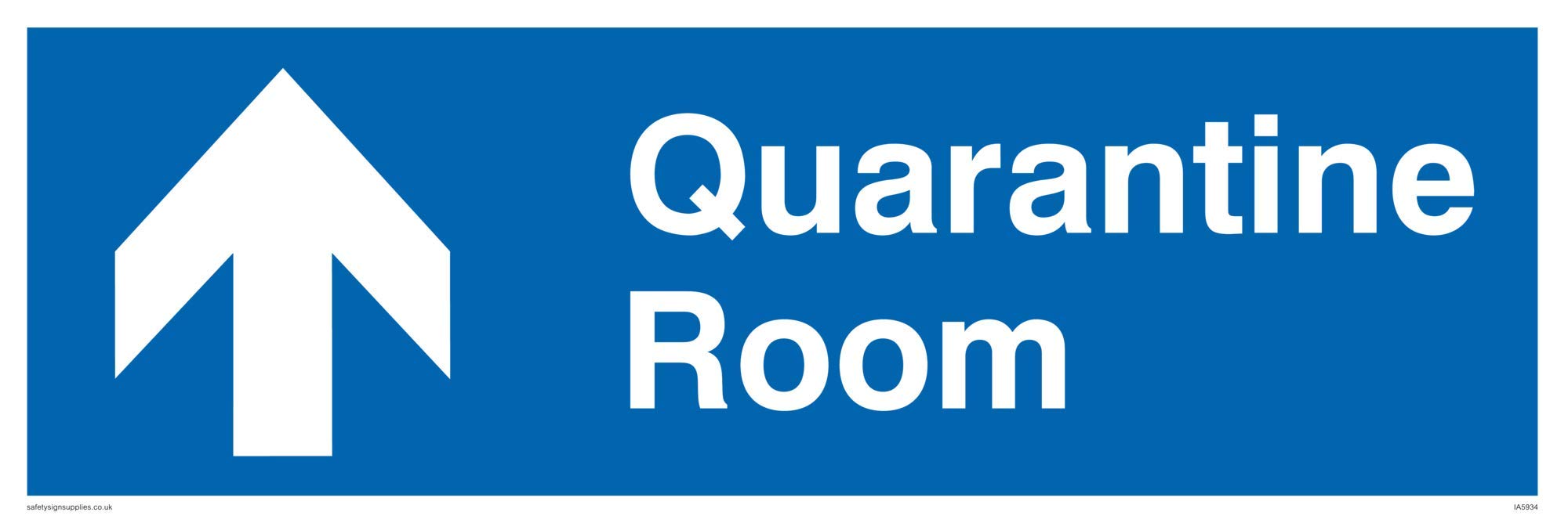 Quarantine Room sign - Plastic Semi-rigid 1mm