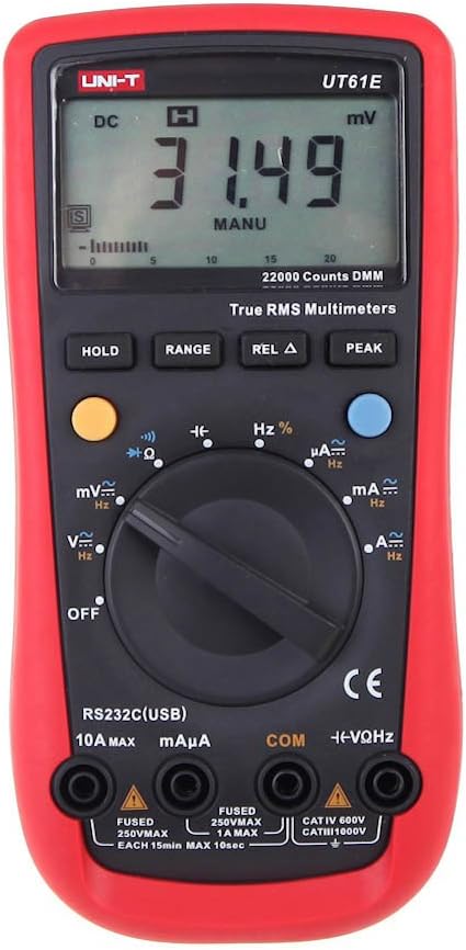 Modern Ut61E Lcd Display Digital Multimeters Electrical Handheld Tester Multimetro Ammeter Multitester