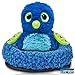 Black & White Label Company - Nest for Hatchimals Wow & Hatching Dragons - Egghead Bed Nesting 6.5” Fleece Egg Accessory Holder - for Use with Hatchimals Eggs LOL FurReal Interactive Toys - Blue