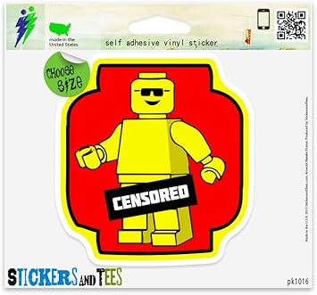 Amazon Com Censored Naked Funny Car Sticker Indoor Outdoor 4 X 4 Automotive