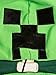 JINX Minecraft Big Boys' Creeper Anatomy Premium Zip-Up Hoodie (Green, Small)