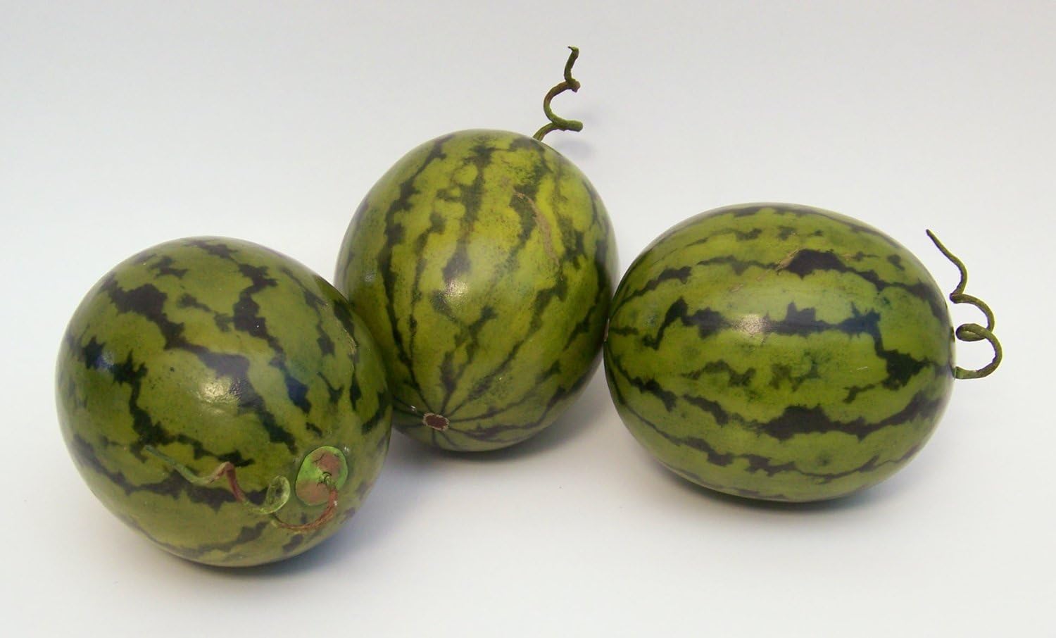 Designer Decorative One (1) Artificial Faux Fake Small Watermelon Fruit