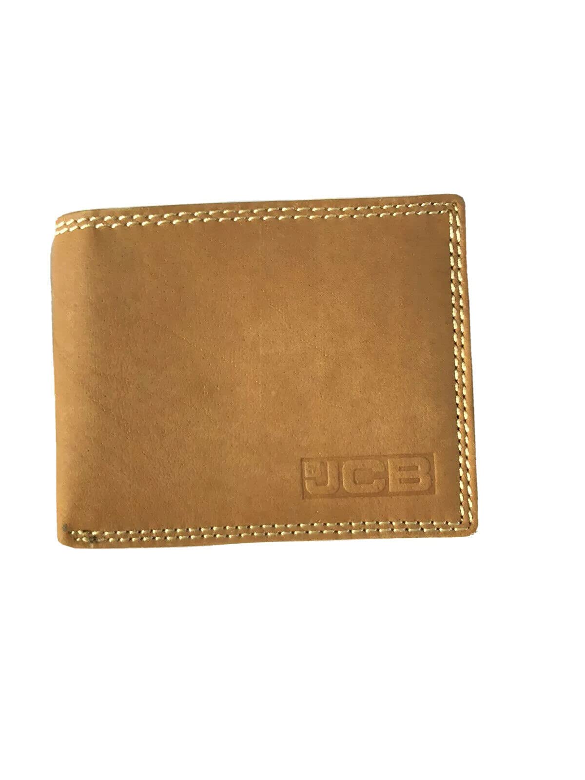 JCB - Vintage Leather Wallet, Tan - Built-in RFID Technology - Mens Accessories - 8 Credit Card Holder - Includes Zip Coin Pocket, Flap ID Holder - Designer Wallets for Men - Gift Boxed