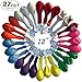 Kadron LED Light Up Balloons Blinking Party Balloons– Fill able with Helium, Air-for Birthday,Wedding,and all Parties--27pcs+20m Ribbons Free