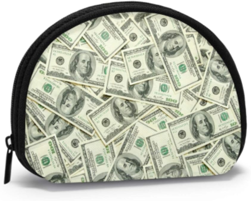 Men Coin Purse With Money American Hundred Dollar Bill